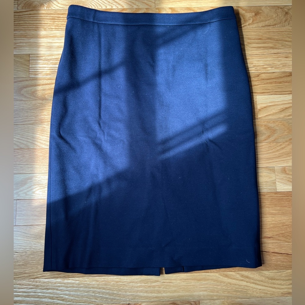 J. Crew Navy Pencil Skirt